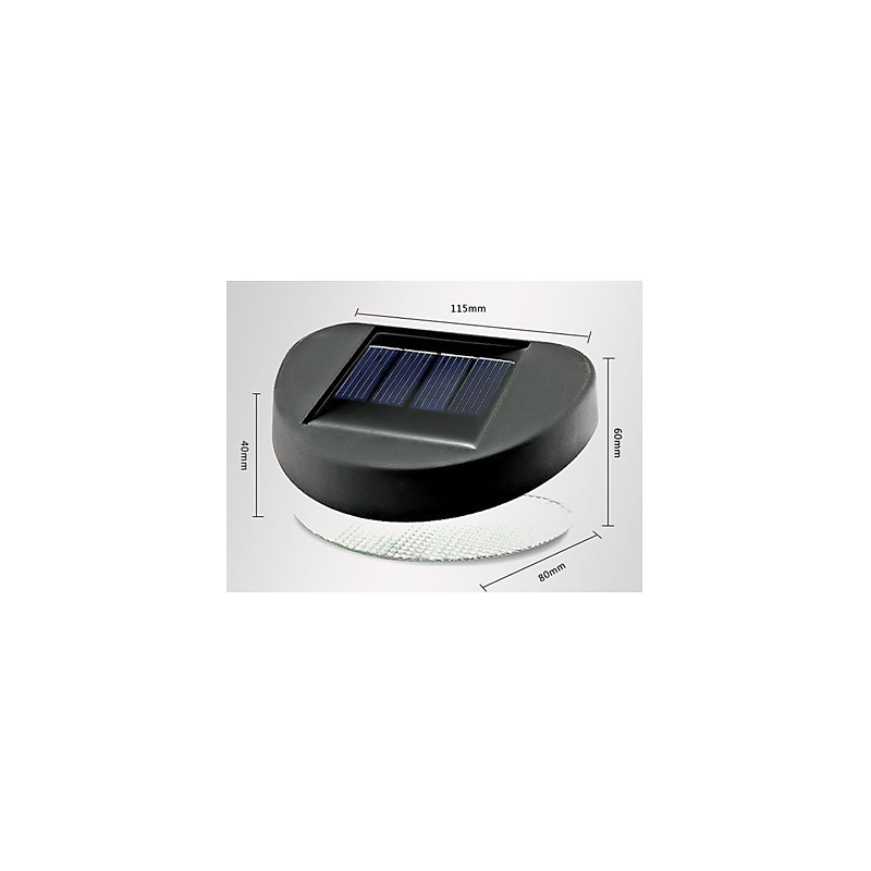 White Light Solar Light Path Wall Landscape Mount Garden Fence Light