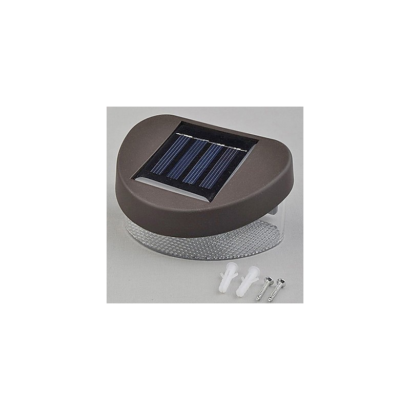 White Light Solar Light Path Wall Landscape Mount Garden Fence Light