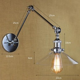 Vintage Country Retro Electroplate Feature for Mini Style Swing Arm Ambient Light Swing