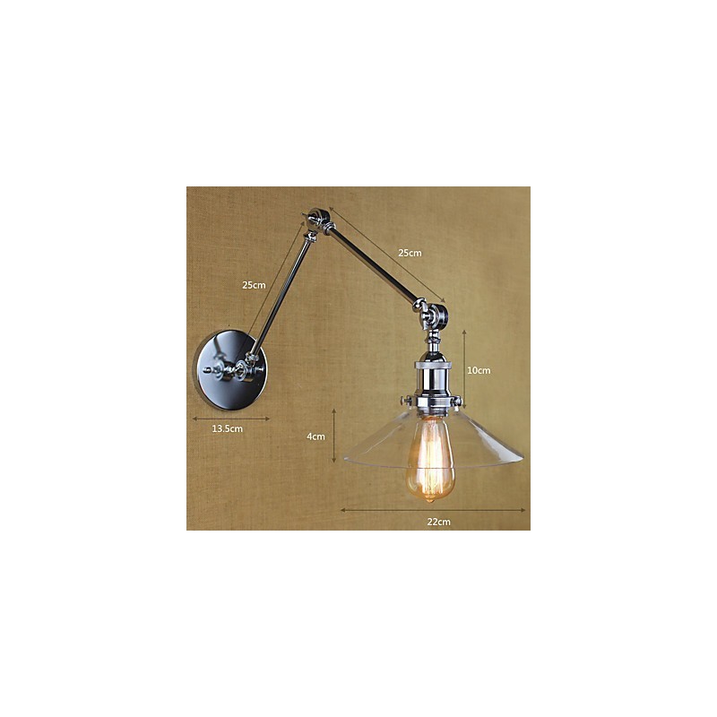 Vintage Country Retro Electroplate Feature for Mini Style Swing Arm Ambient Light Swing