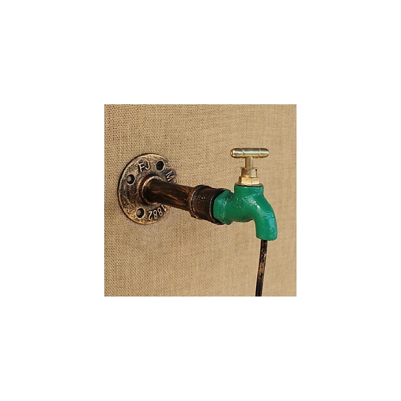 Edison Retro Decorative Water Pipe Wine Bottle Wall lamp Wall Light