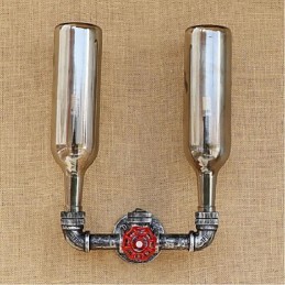 Water Bottle Wall Lamp Wall Light Gray