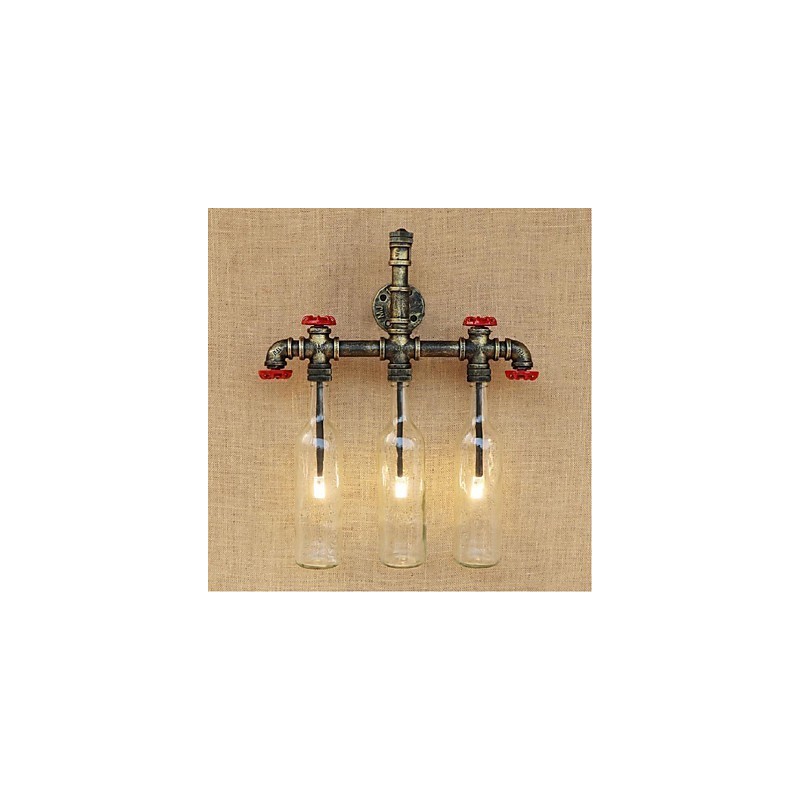 Retro Industrial Wind Switch Water Bottle Wall Lamp Wall Light