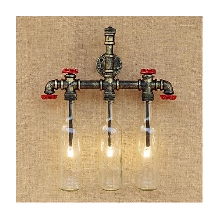 Retro Industrial Wind Switch Water Bottle Wall Lamp Wall Light