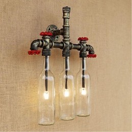 Retro Industrial Wind Switch Water Bottle Wall Lamp Wall Light