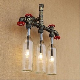 Retro Industrial Wind Switch Water Bottle Wall Lamp Wall Light