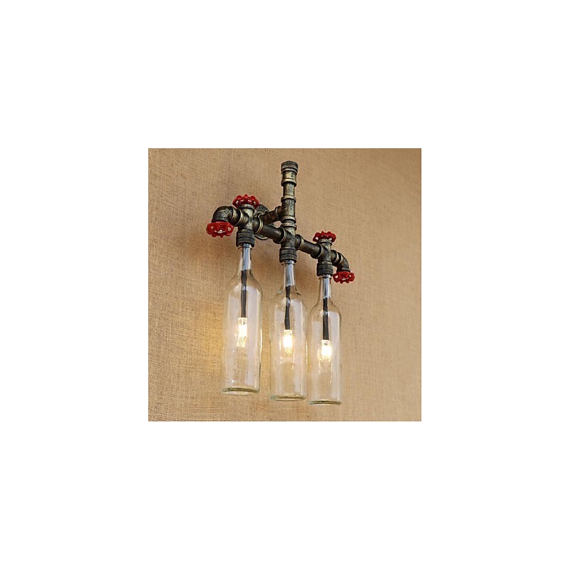 Retro Industrial Wind Switch Water Bottle Wall Lamp Wall Light