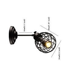 Retro Pipe Wall Lights Simple Loft Black Birdcage Metal Dining Room Kitchen Bar Cafe Decoration lighting