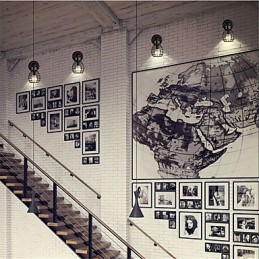 Retro Pipe Wall Lights Simple Loft Black Birdcage Metal Dining Room Kitchen Bar Cafe Decoration lighting