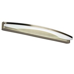 Modern Contemporary Chrome Feature for Ambient Light Bathroom Lighting Wall Light