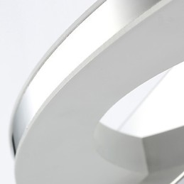 Modern Contemporary Chrome Feature for Ambient Light Bathroom Lighting Wall Light