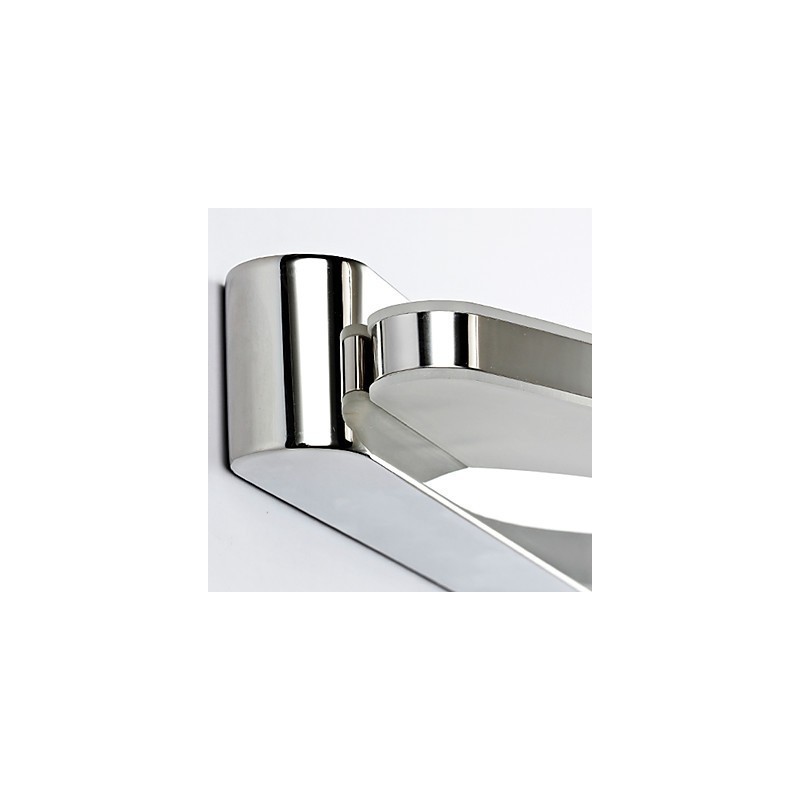 Modern Contemporary Chrome Feature for Ambient Light Bathroom Lighting Wall Light