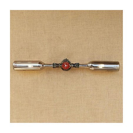 Retro American Village Creative Industry Wind Designer Water Bottle Wall Lamp Wall Light Grey