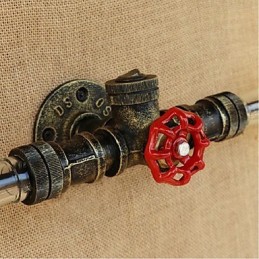 Retro American Village Creative Industry Wind Designer Water Bottle Wall Lamp Wall Light Grey