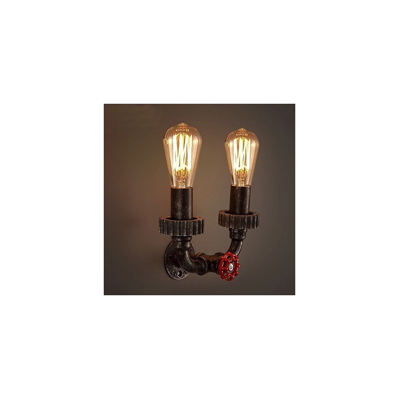 2 Heads Vintage Industrial Metal Wall Lights Restaurant Cafe Bar Decoration lighting