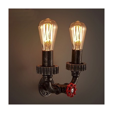 2 Heads Vintage Industrial Metal Wall Lights Restaurant Cafe Bar Decoration lighting