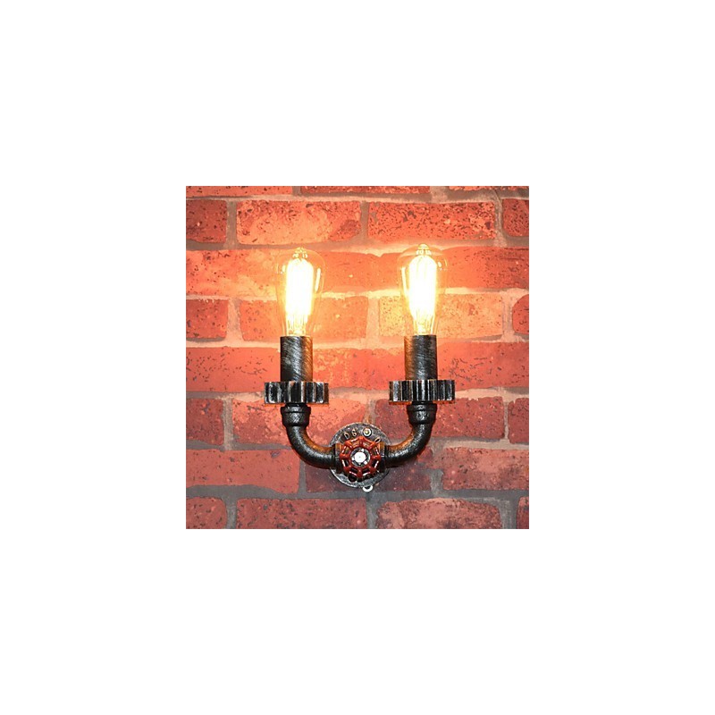 2 Heads Vintage Industrial Metal Wall Lights Restaurant Cafe Bar Decoration lighting