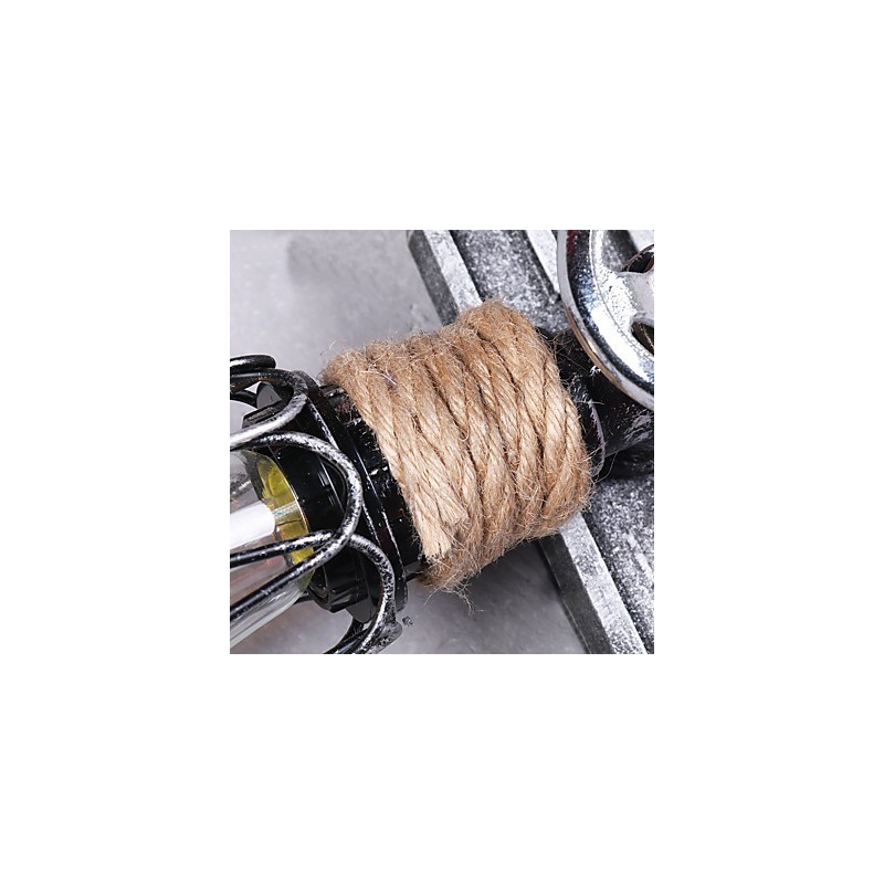 Vintage Industrial Wall Lights Wood Boat Anchor Shape Creative Restaurant Cafe Bar Decoration lighting