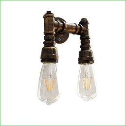 Rustic Lodge Traditional Classic Antique Brass Feature for Ambient Light Wall Sconces Wall Light