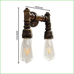 Rustic Lodge Traditional Classic Antique Brass Feature for Ambient Light Wall Sconces Wall Light
