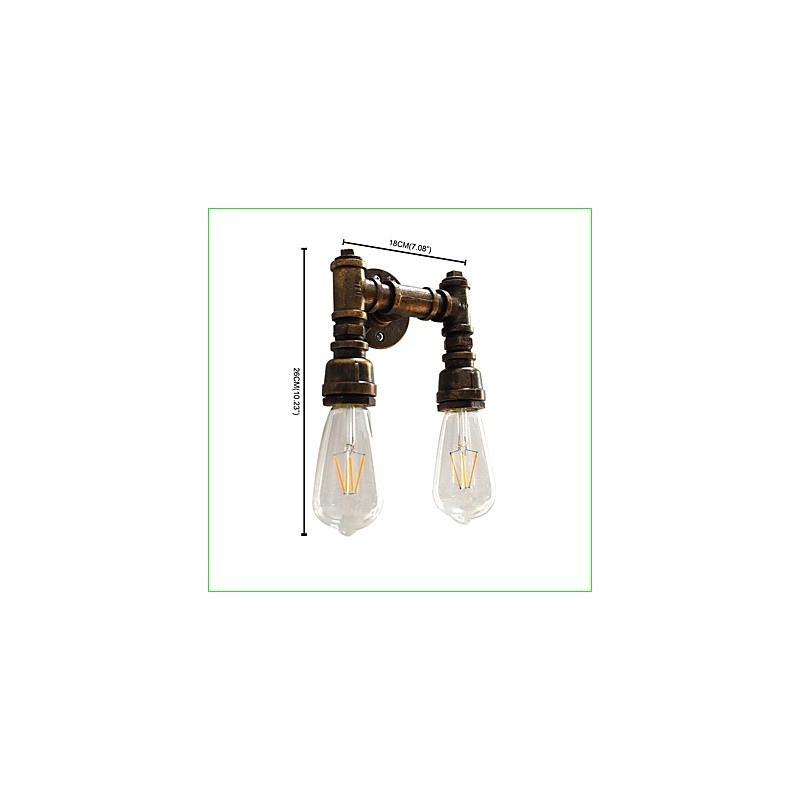 Rustic Lodge Traditional Classic Antique Brass Feature for Ambient Light Wall Sconces Wall Light