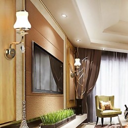 Modern Contemporary Electroplated Feature for Crystal Ambient Light Wall Sconces Wall Light