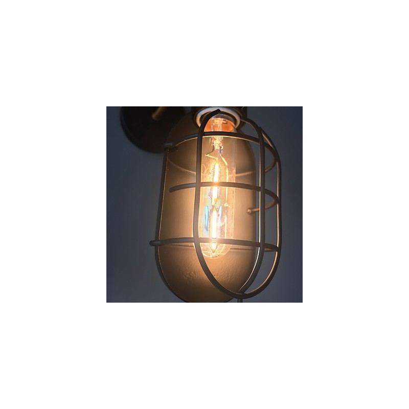 Vintage Black Metal Loft Wall Lamps Living Room Dining Room Hallway Cafe Bars Bar Wall Lamp