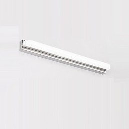 Integrated Modern Contemporary Chrome Feature for Ambient Light Bathroom Lighting Wall Light