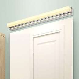 Integrated Modern Contemporary Chrome Feature for Ambient Light Bathroom Lighting Wall Light