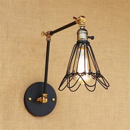 Rustic Lodge Country Retro Painting Feature for Mini Style Swing Arm Ambient Light Swing