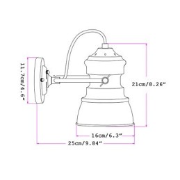 Vintage Industrial Lighting Retro Luxury Indoor Bedroom Balcony Bar Aisle Lamps