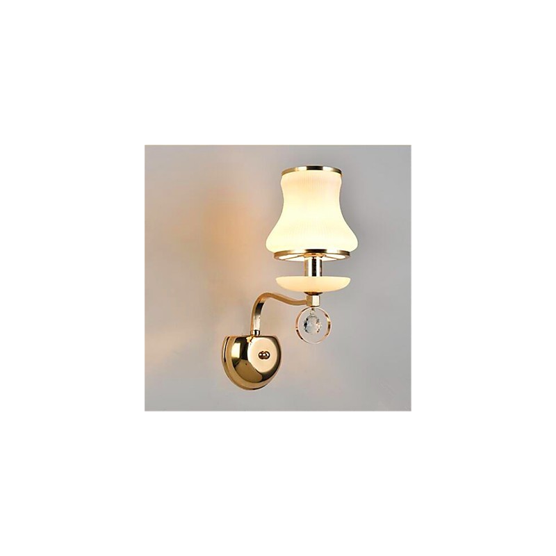 Modern Contemporary Electroplated Feature for Crystal Mini Style Eye Protection Ambient Light Wall Lights