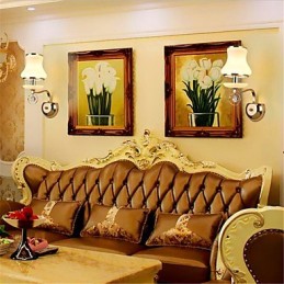 Modern Contemporary Electroplated Feature for Crystal Mini Style Eye Protection Ambient Light Wall Lights