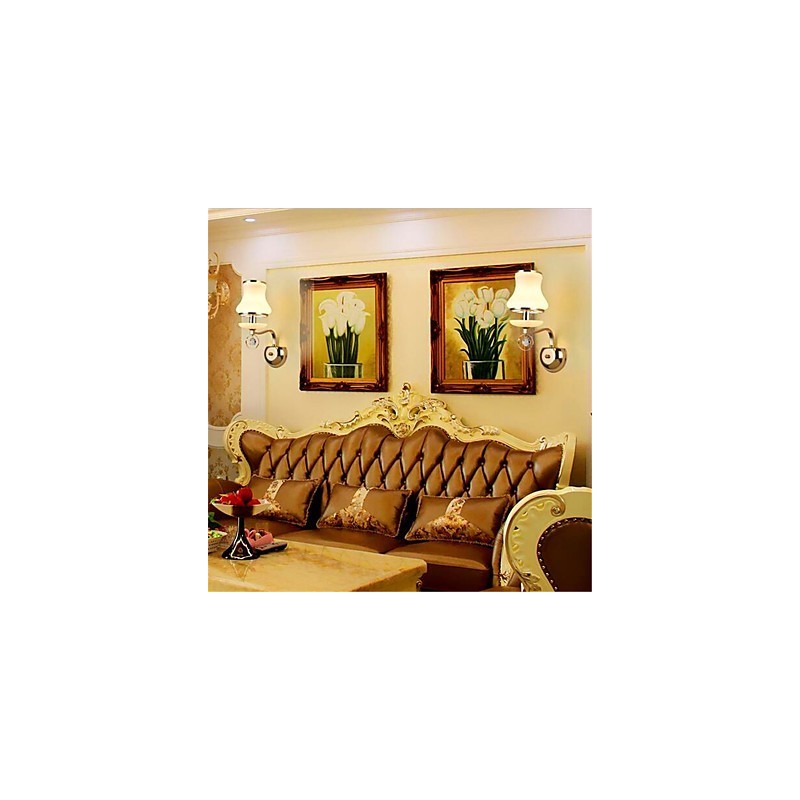 Modern Contemporary Electroplated Feature for Crystal Mini Style Eye Protection Ambient Light Wall Lights