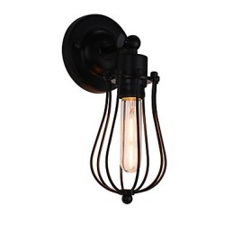 Painted Steel Wall Lamp Dumb Black American Coffee Decoration Retro Wall Light Lightsaber Lamp On Wall