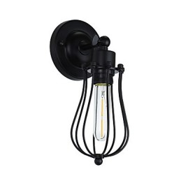 Painted Steel Wall Lamp Dumb Black American Coffee Decoration Retro Wall Light Lightsaber Lamp On Wall
