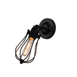 Painted Steel Wall Lamp Dumb Black American Coffee Decoration Retro Wall Light Lightsaber Lamp On Wall