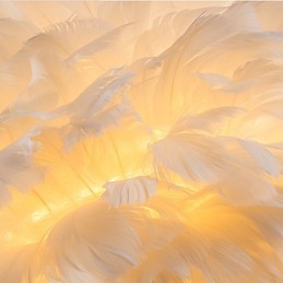 Feather Wall Lights Modern Contemporary Bedroom Hotel Wall Sconces E14