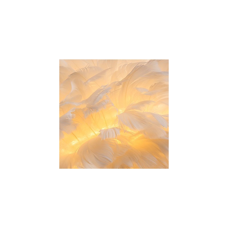 Feather Wall Lights Modern Contemporary Bedroom Hotel Wall Sconces E14