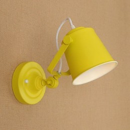 Painted Steel Wall Lamp Dumb Black American Coffee Decoration Retro Wall Light Lightsaber Lamp On Wall