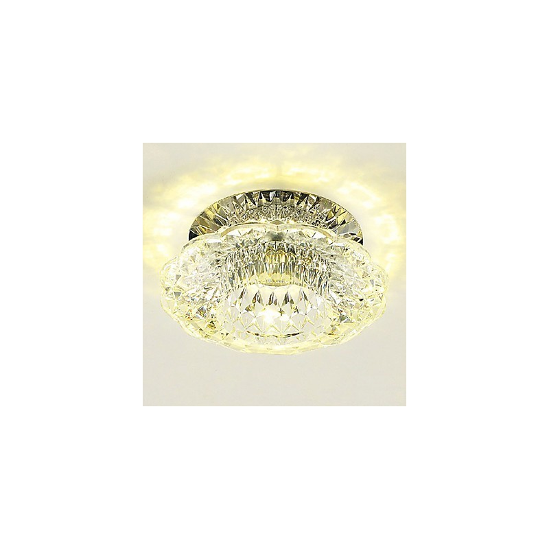 Modern Contemporary Crystal Mini Style Flush Mount