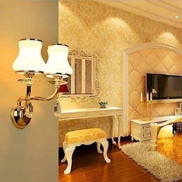 Modern Contemporary Electroplated Feature for Crystal Mini Style Eye Protection Wall Lights