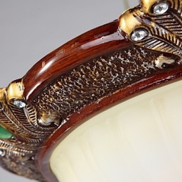 37*19CM Europe Type Resin Glass Dome Light Sweet To Absorb Dome Light Lamp