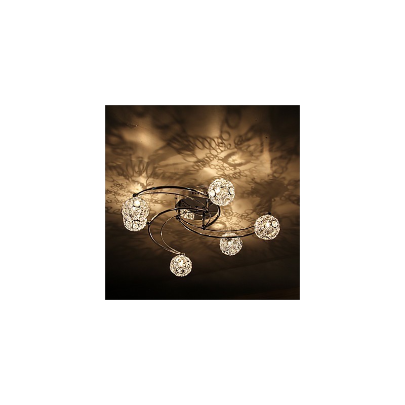 Modern Contemporary Electroplated Flush Mount