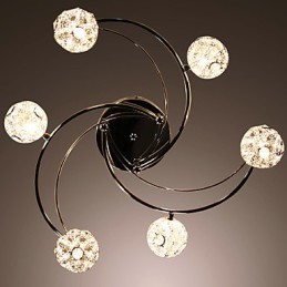 Modern Contemporary Electroplated Flush Mount