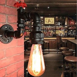 Rustic Lodge Painting Feature for Ambient Light Wall Sconces Wall Light