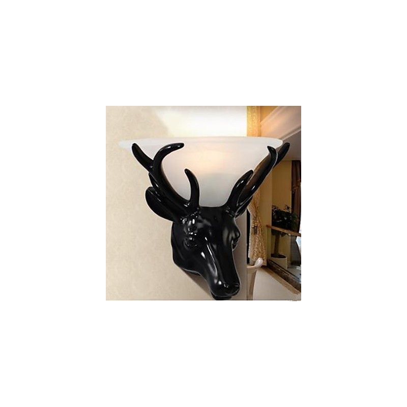 Contemporary And Contracted Deer Head Wall Lamp Fashion Creative Living Room Bedroom Wall Lamp