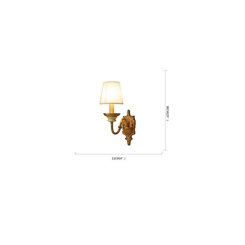Simple Country Traditional Classic Brass Feature for Mini Style Uplight Wall Sconces Wall Light