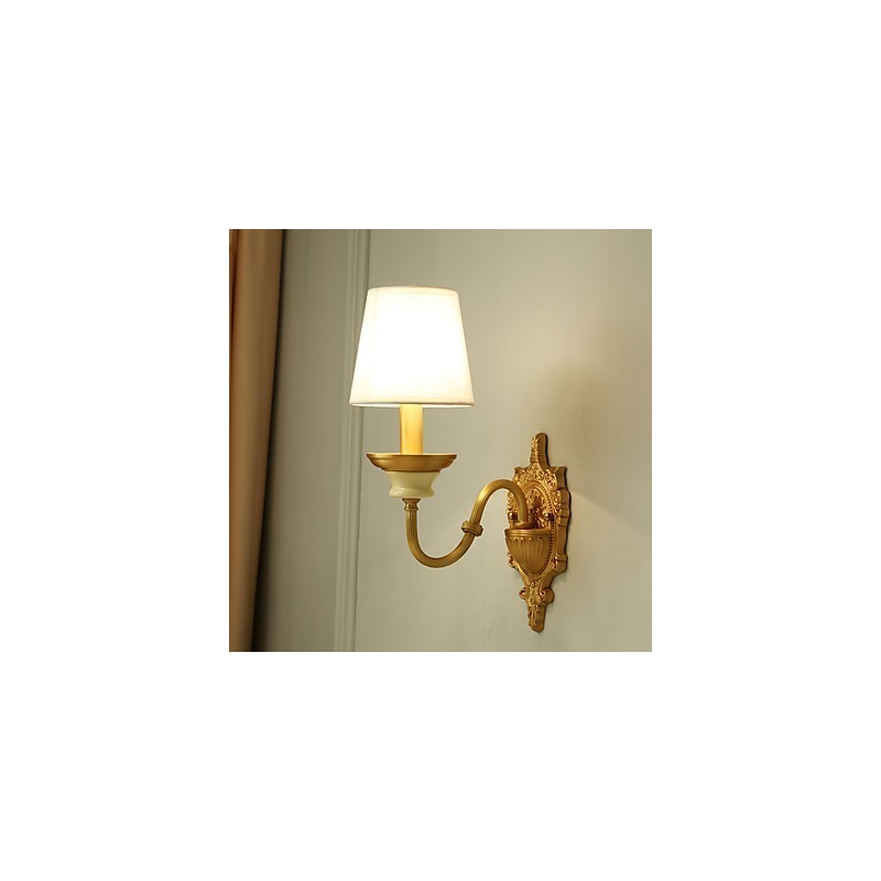 Simple Country Traditional Classic Brass Feature for Mini Style Uplight Wall Sconces Wall Light