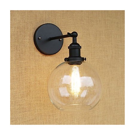 Country Retro Painting Feature for Mini Style Eye Protection Ambient Light Wall Sconces